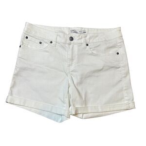 Prana White Denim Shorts Size 6